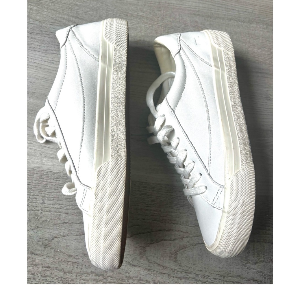 Madewell White Women's Low-Top Leather Sneakers Size7 - Picture 4 of 11
